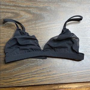 SKIMS black sheer bra